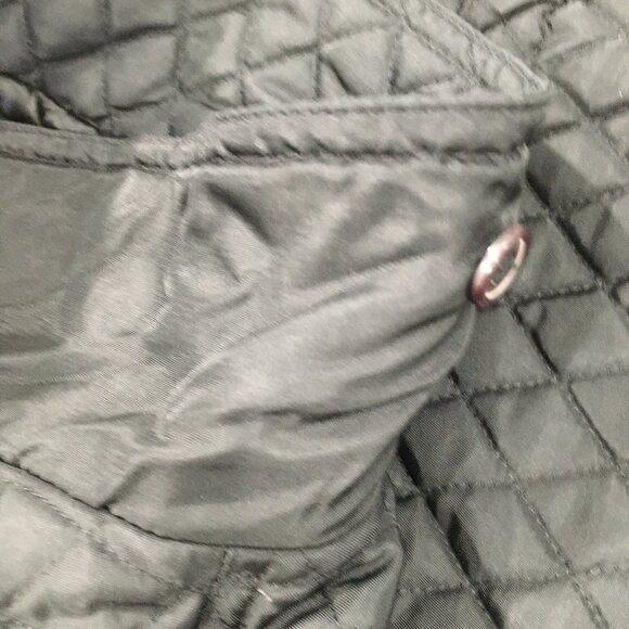 EXPRESS Black Quilted Dolman Sleeve Elbow Patch Jacket - Picture 11 of 15